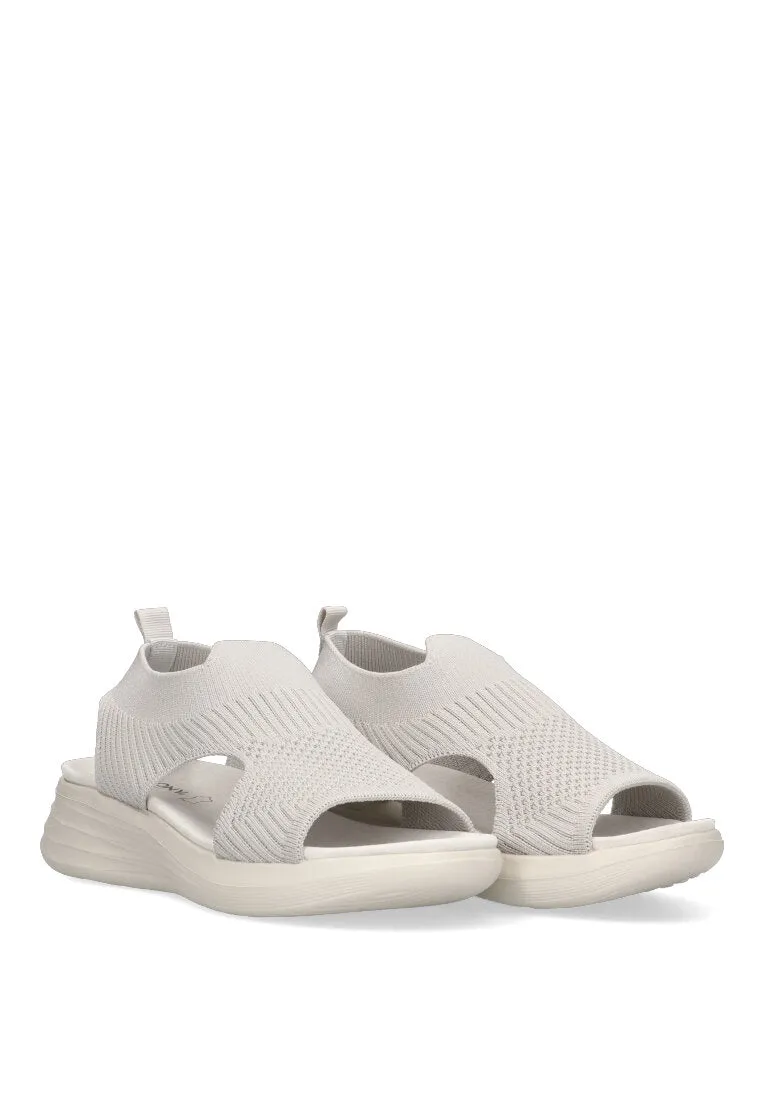 SANDALIA ELASTICA ARMONY ESTRETA 41010 MUJER, GRIS